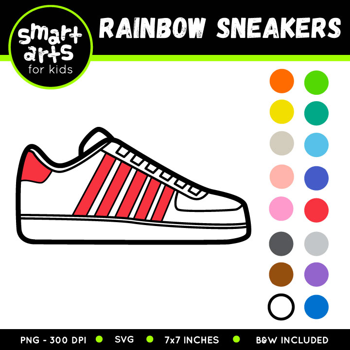 Red Sneakers and Pearls Clipart Bundle Graphic by Chonnieartwork 