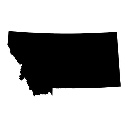 Montana State Map Silhouette - Free Download & Usage Guide