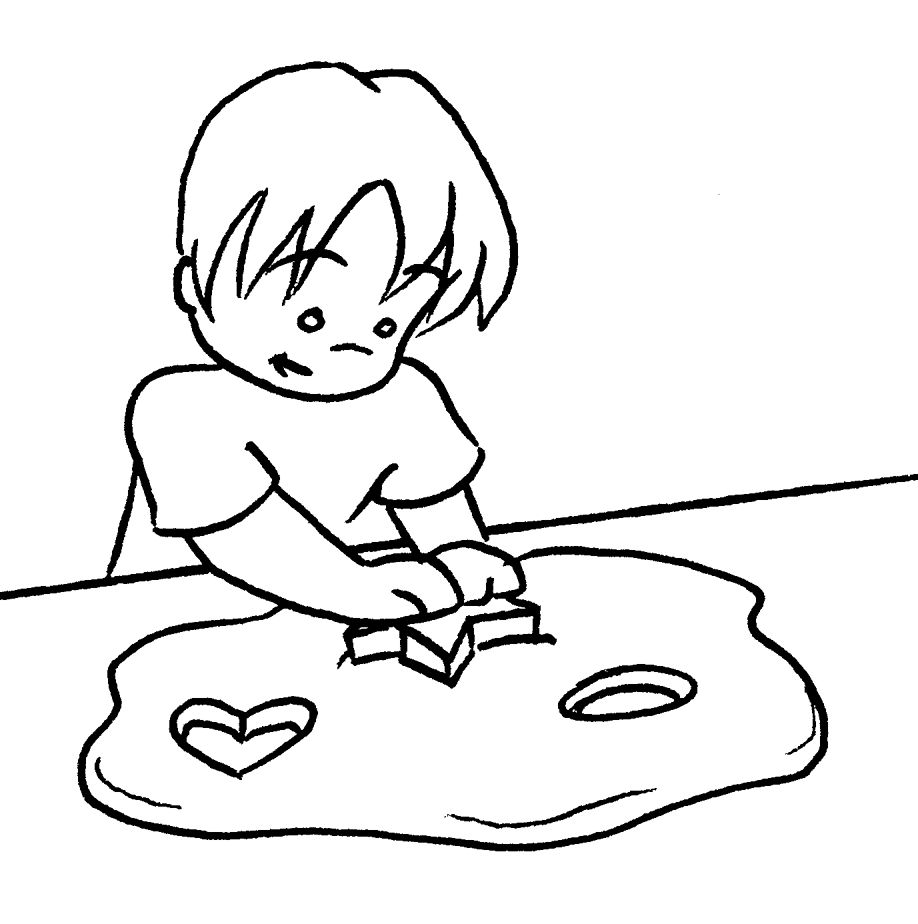 Kids Baking Cookies - Fun Family Activity Illustration