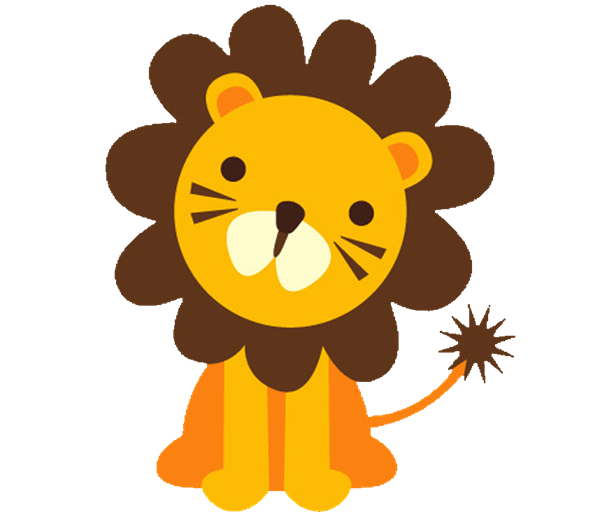 Friendly Cartoon Lion Illustration for Kids’ Content & Educational Sites