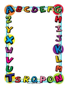 Printable Alphabet Border for Kids - Fun & Educational Classroom Decor