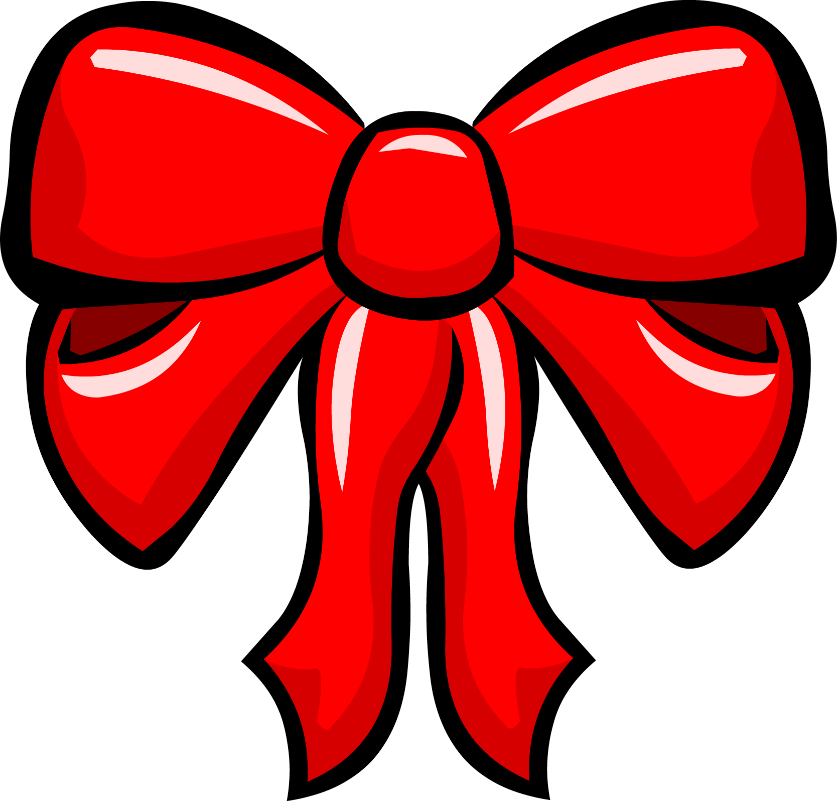 Red Christmas Ribbon PNG Image - PurePNG