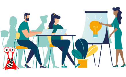 Collaborative Team Brainstorming Session - Creative Idea Generation