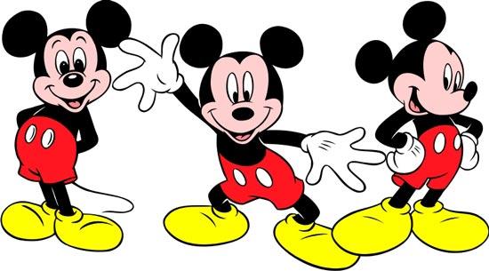 Classic Mickey Mouse Illustration - Iconic Disney Character Poses