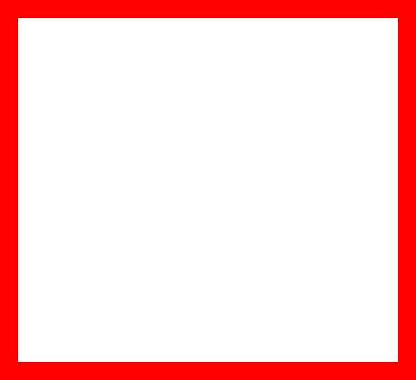 Blank white canvas with bold red border, ready for content placement or design overlay.