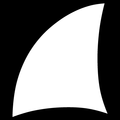Abstract Curved Shape Icon - Minimalist Vector Graphic