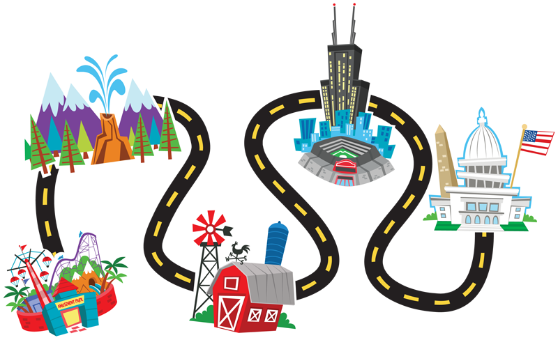 Explore America’s Iconic Destinations - Interactive Road Trip Map