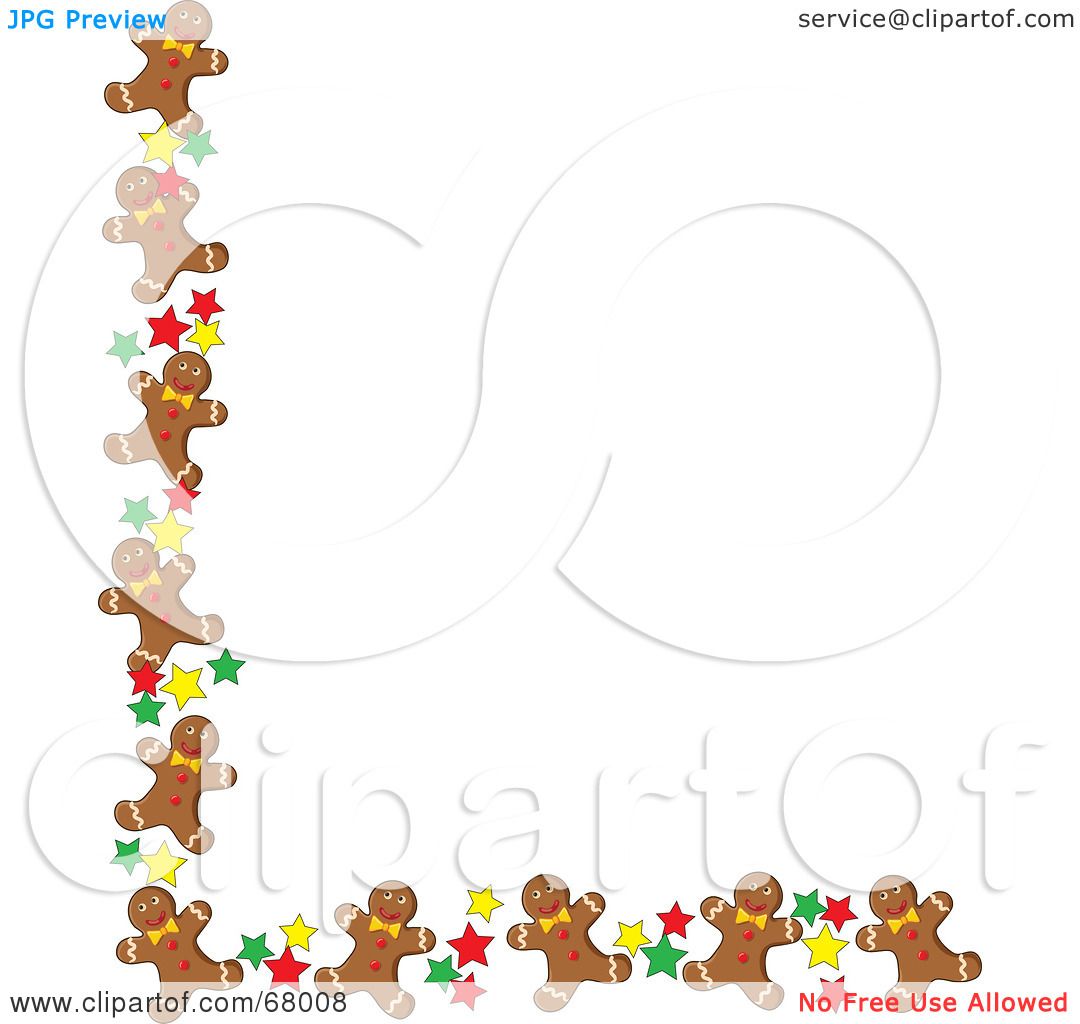 Gingerbread Man Border Clip Art Page Border And Vector Graphics Clip