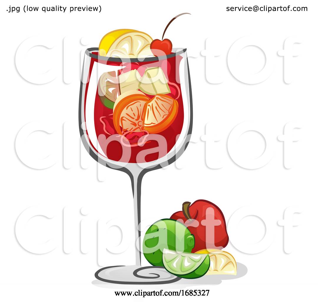 Sangria Hand Drawn Vector Lettering and Illustration. Spanish - Clip ...