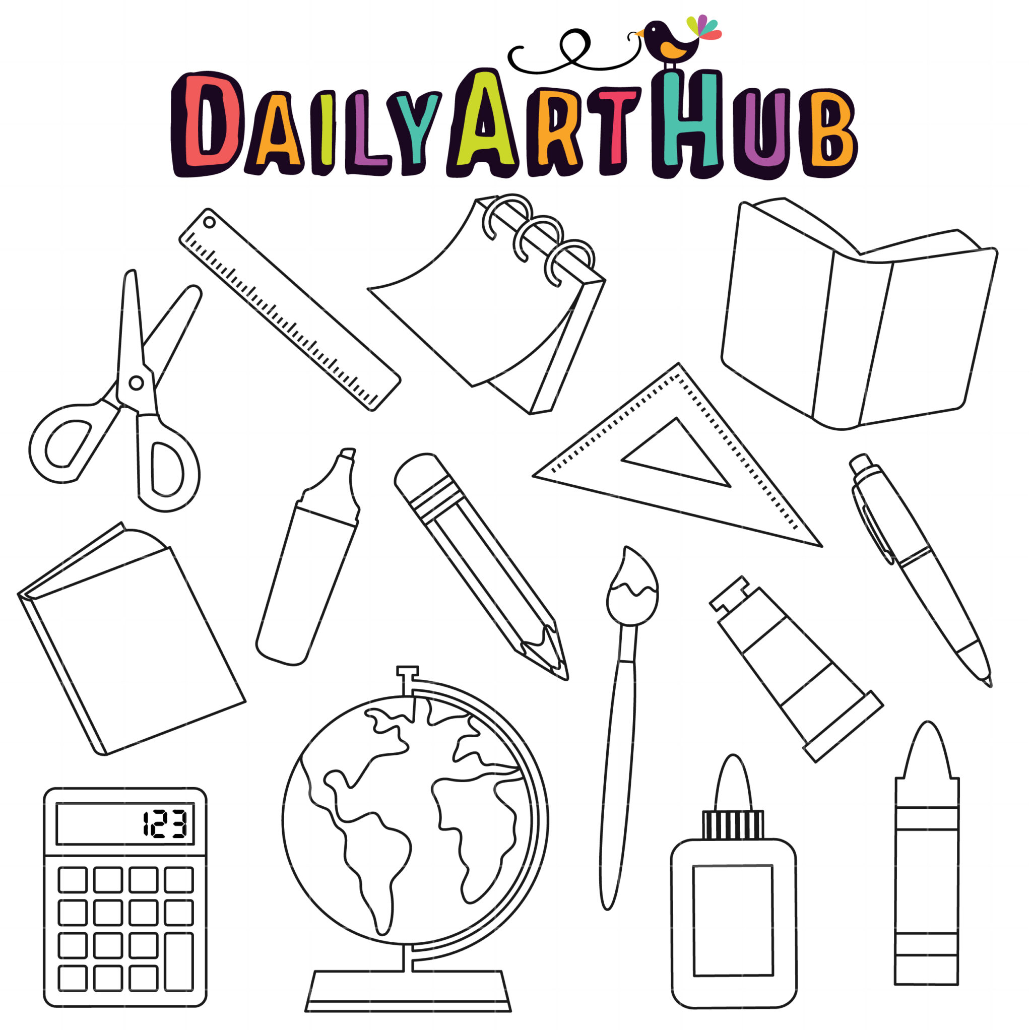 Cartoon school drawing | Simple kids school | school ideas In this tutorial