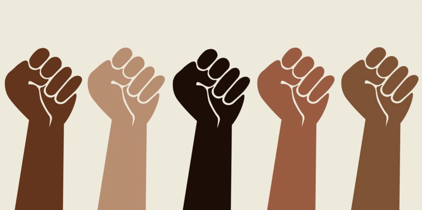 Unity and Solidarity - Diverse Fists Raised in Strength