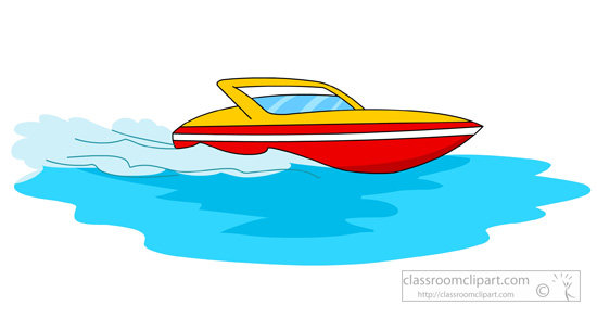 speed boats clip art cartoon