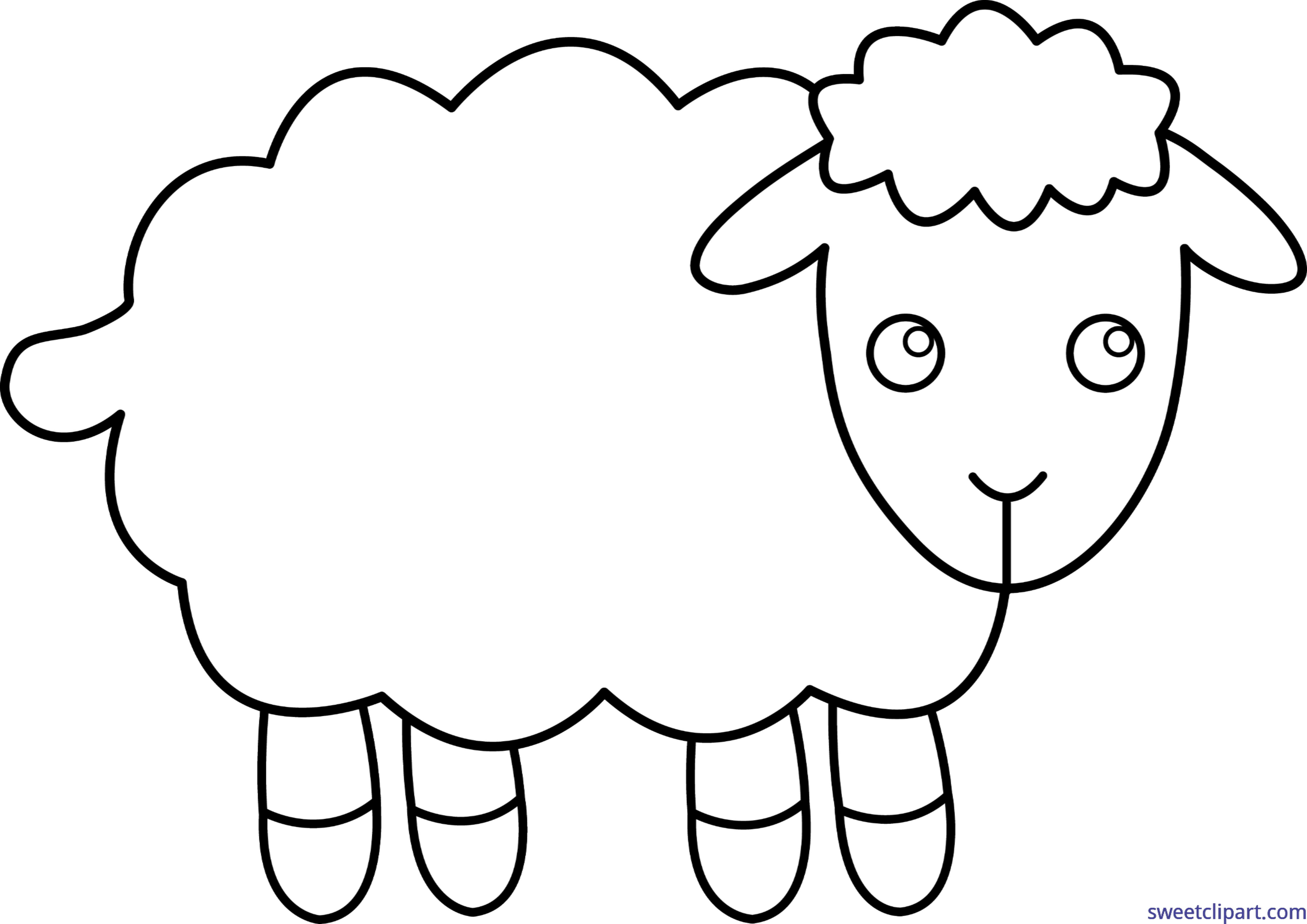 White Sheep Clip Art at Clker.com - vector clip art online - Clip Art ...