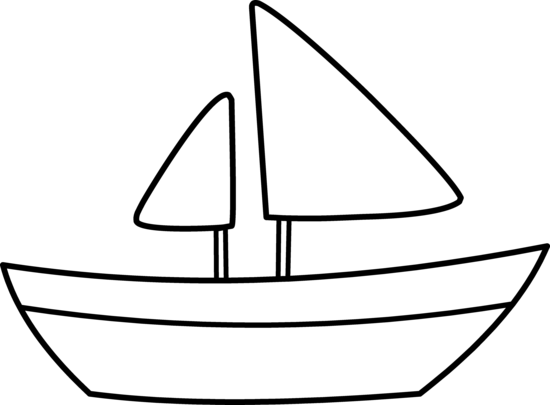 White silhouette of a two-sail sailboat on black background, minimalist vector icon.