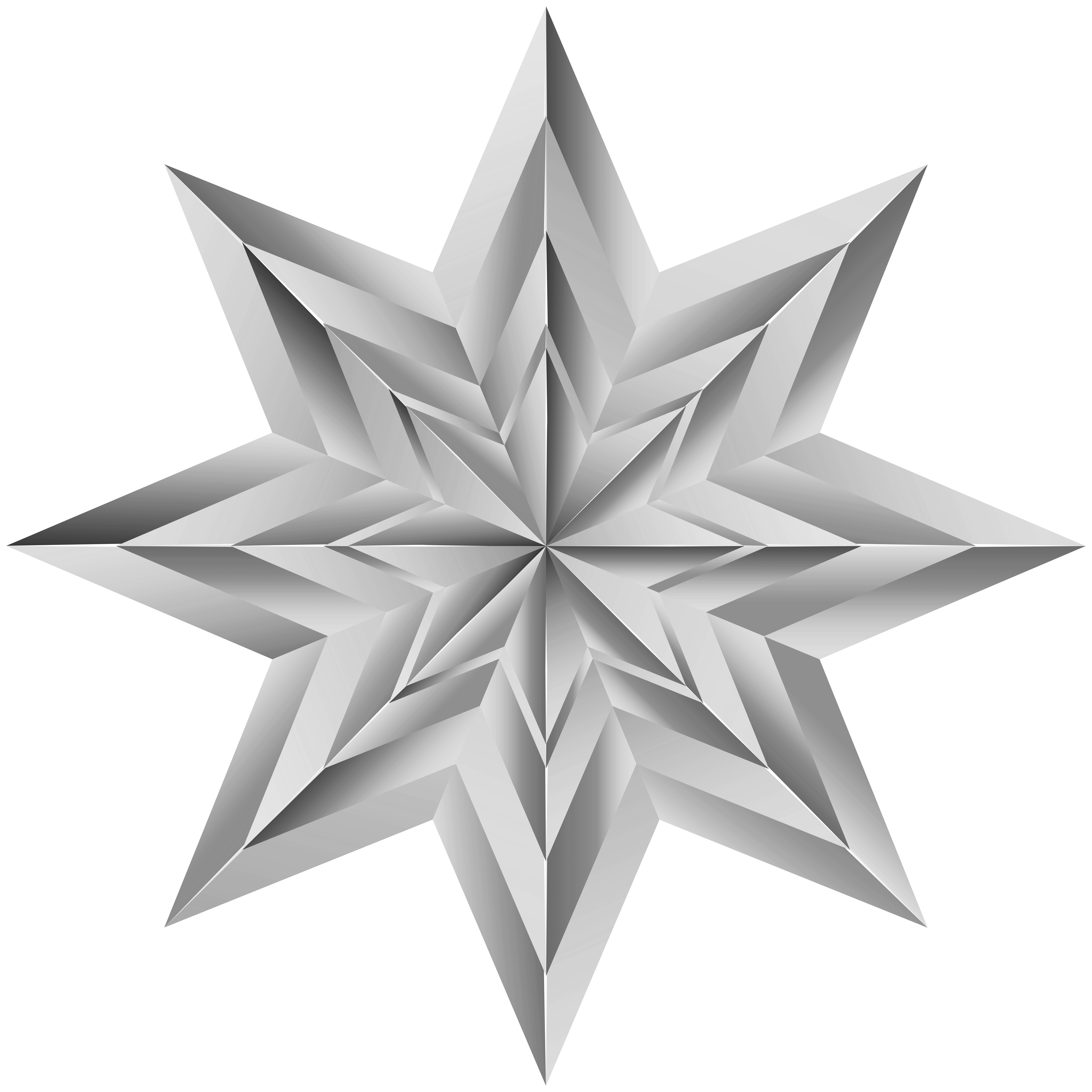 Silver Starburst Logo - Modern Geometric Brand Identity Element