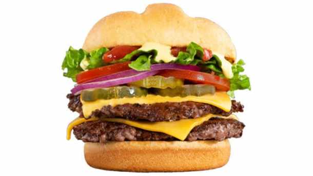 Double Cheeseburger - Classic Fast Food Favorite with Fresh Toppings