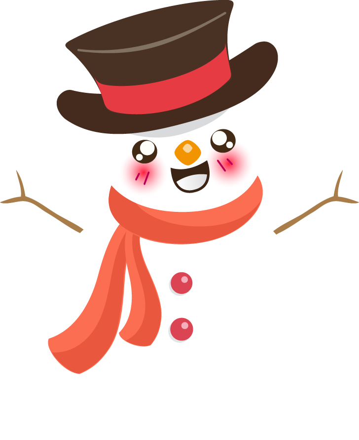Snowman Clipart, Winter Fun, Christmas Scrapbook, Cute Snowman Clip Art,  Digital Snowman, Printable, Commercial Use D489 