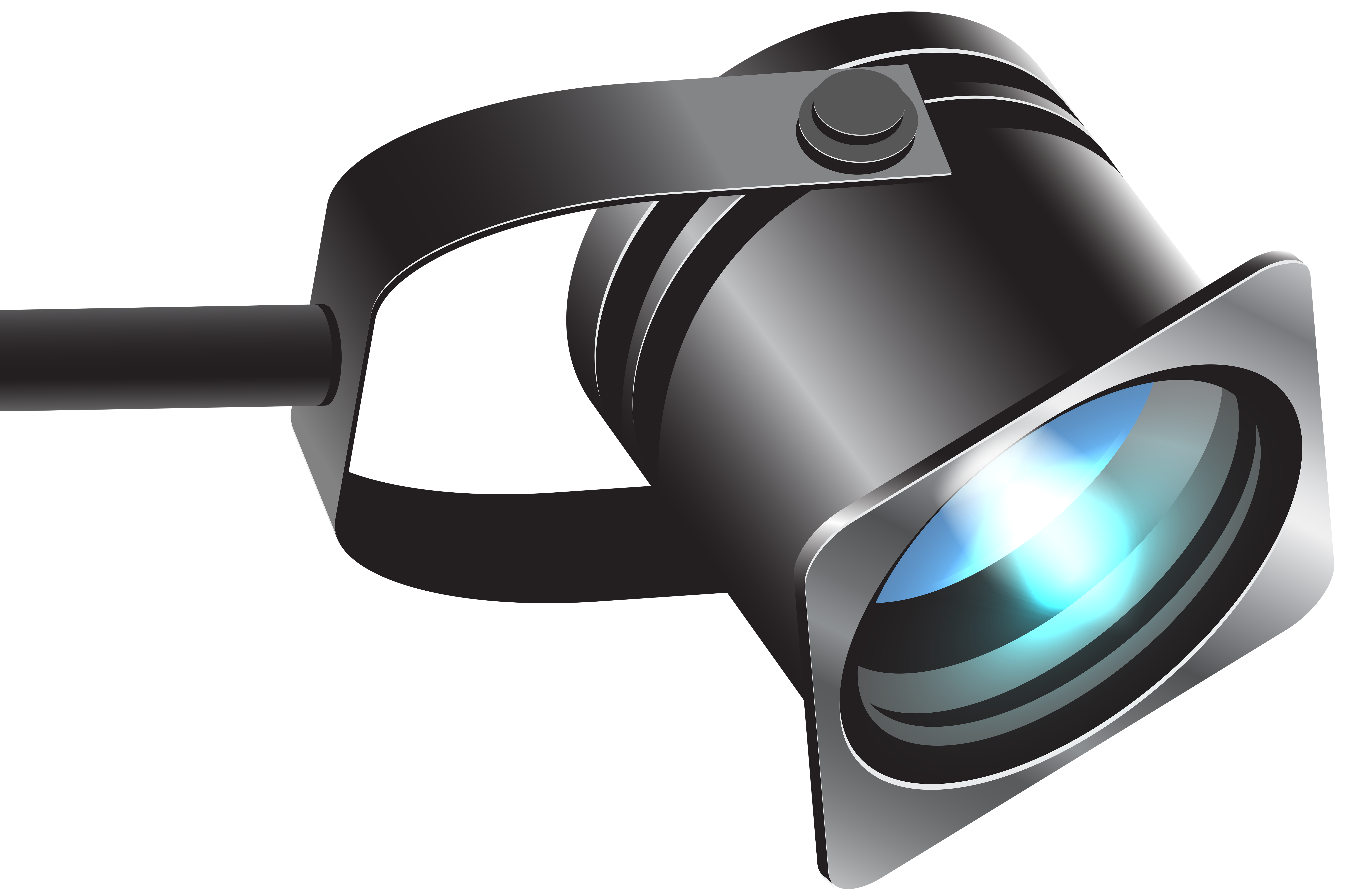 Advanced Futuristic Device with Illuminated Lens - High-Tech Innovation