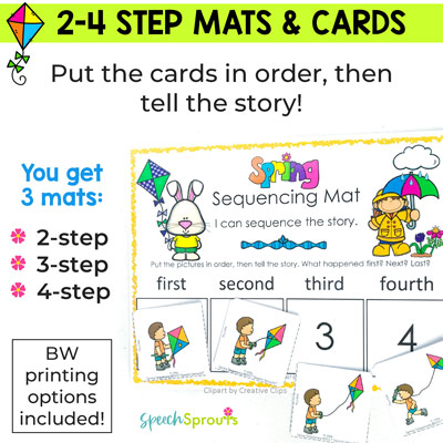 Story Strips (Retelling a 3-Part Story) | Printable Skills Sheets #3625463