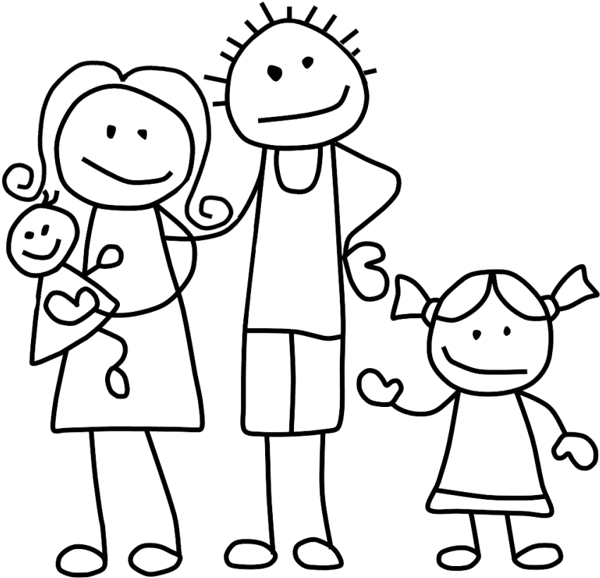 Stick Figure Family Stock Illustration - Download Image Now - Clip Art ...