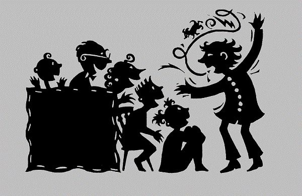 Shadow Puppet Theater Performance - Traditional Storytelling Art