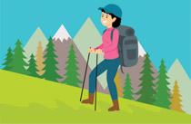 Hiker Free Camping And Hiking Clipart Graphics Images 2 - Clipart ...