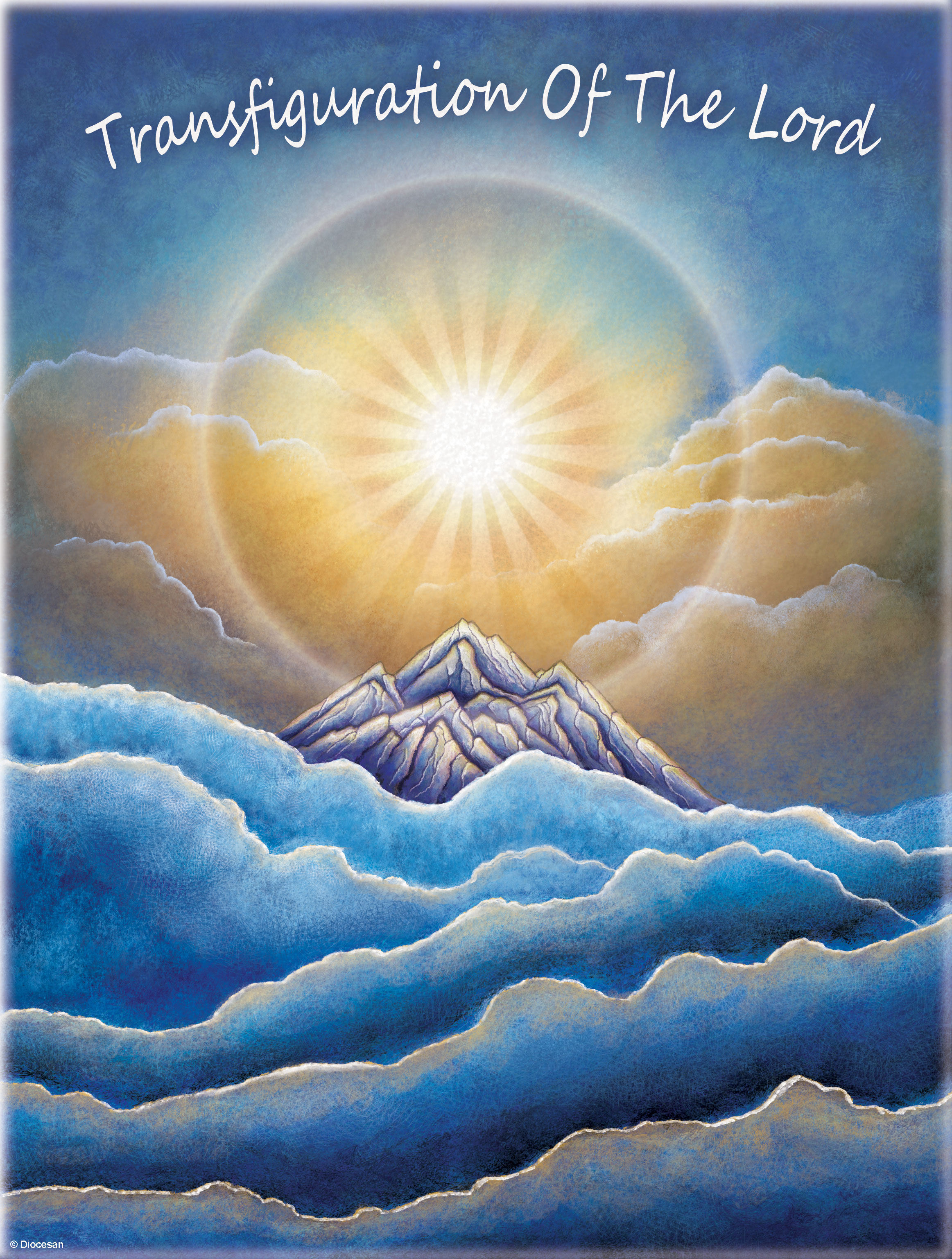 Transfiguration of the Lord - Sacred Art Depiction of Divine Light and Mountain Revelation
