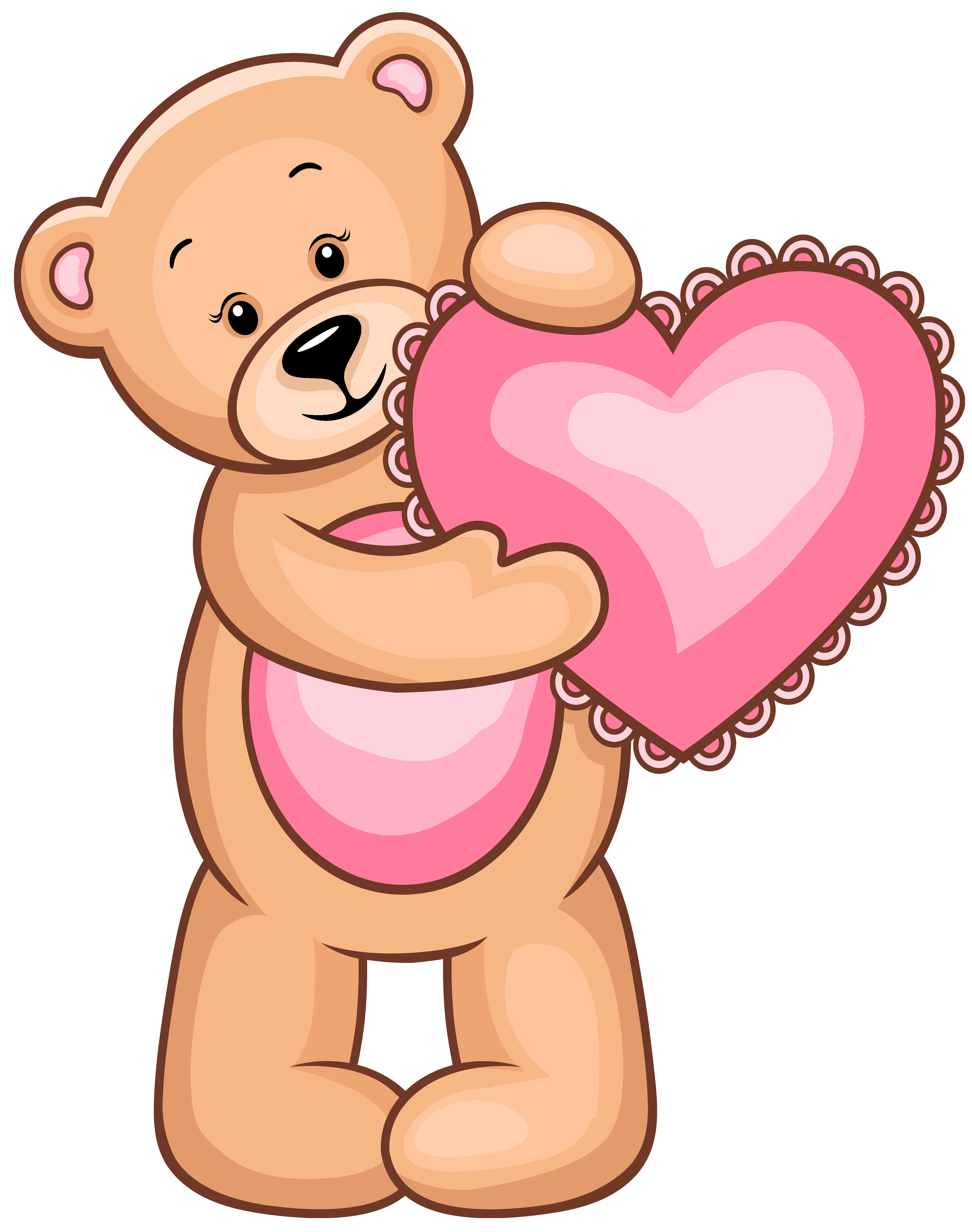 Adorable Teddy Bear with Pink Heart - Free Clipart for Valentine’s Day & Greetings
