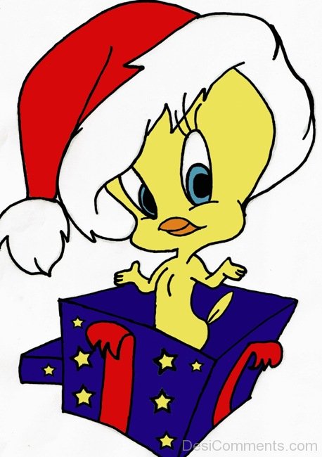 Festive Tweety Bird Christmas Clipart - Free Download
