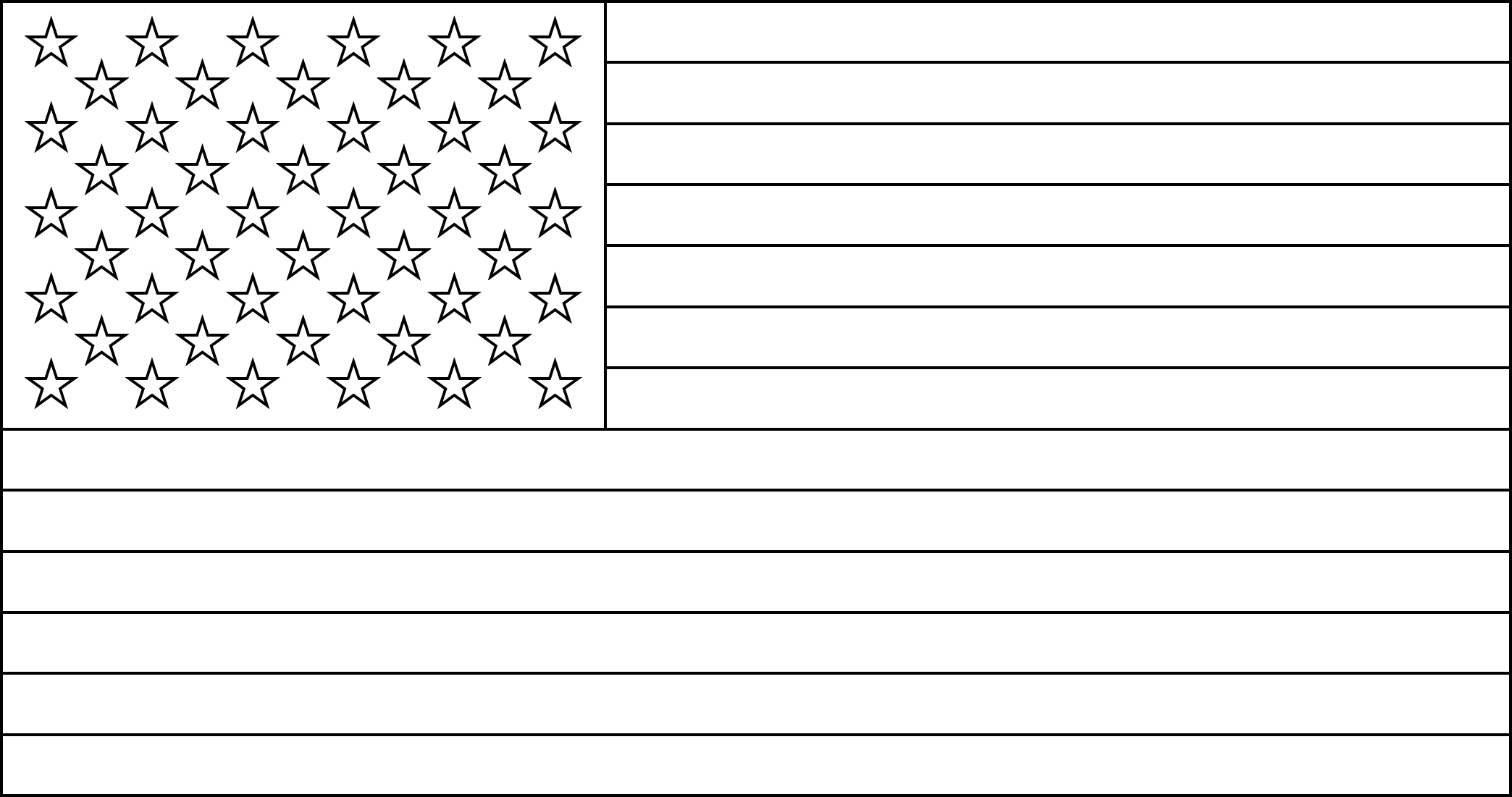 Printable U.S. Flag Coloring Page - Free Download & Educational Resource
