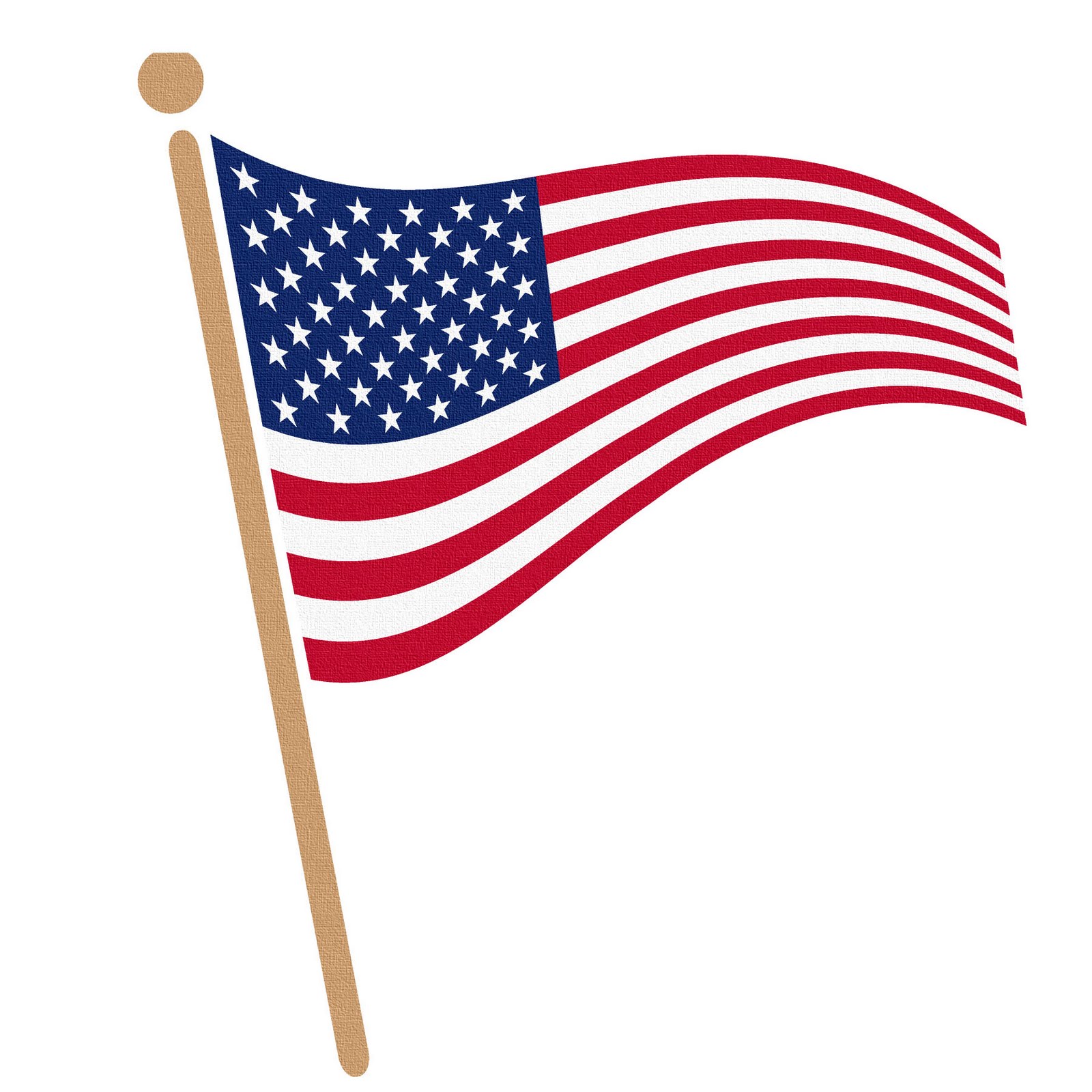American Flag Image - High-Quality PNG for Patriotic Designs