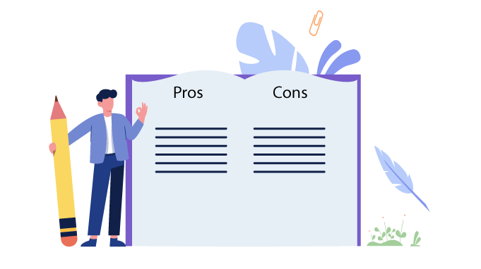 Pros and Cons Comparison Guide - Visual Decision-Making Tool