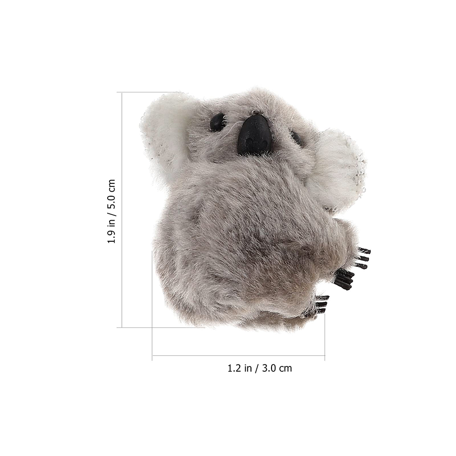 Koala Stuffed Animal Clips 8 Pcs Small Stuffed Koala Clip for Women Hair  Claw Koala Pencil Hugger for Girls Kids (Brown and Grey)