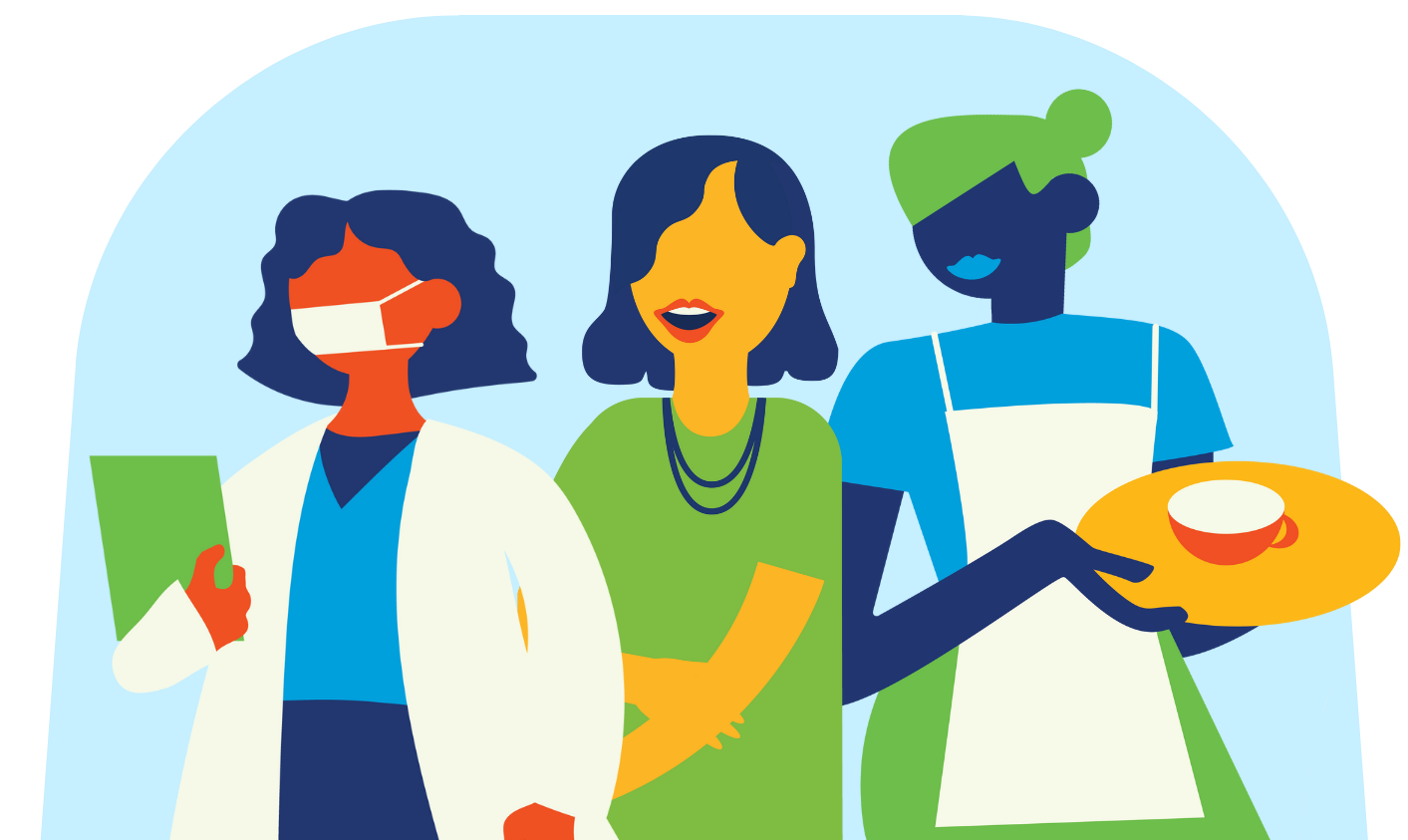 Diverse Women in Essential Professions | Inclusive Workforce Illustration