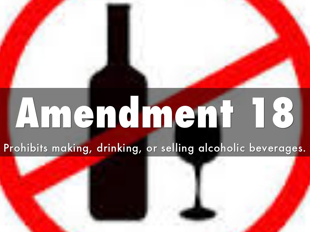 18th amendment clipart