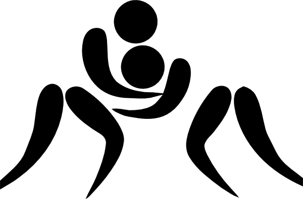 Olympic Wrestling Pictogram - Official Sport Symbol & Design