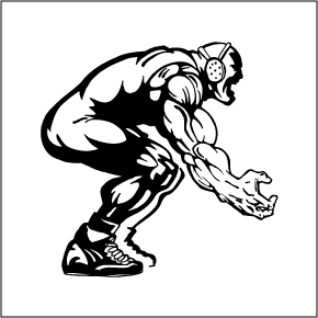 Dynamic Superhero Pose Illustration - Ready for Action Clipart