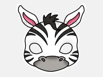 Printable Zebra Mask Template for Kids’ Crafts & Costume Parties