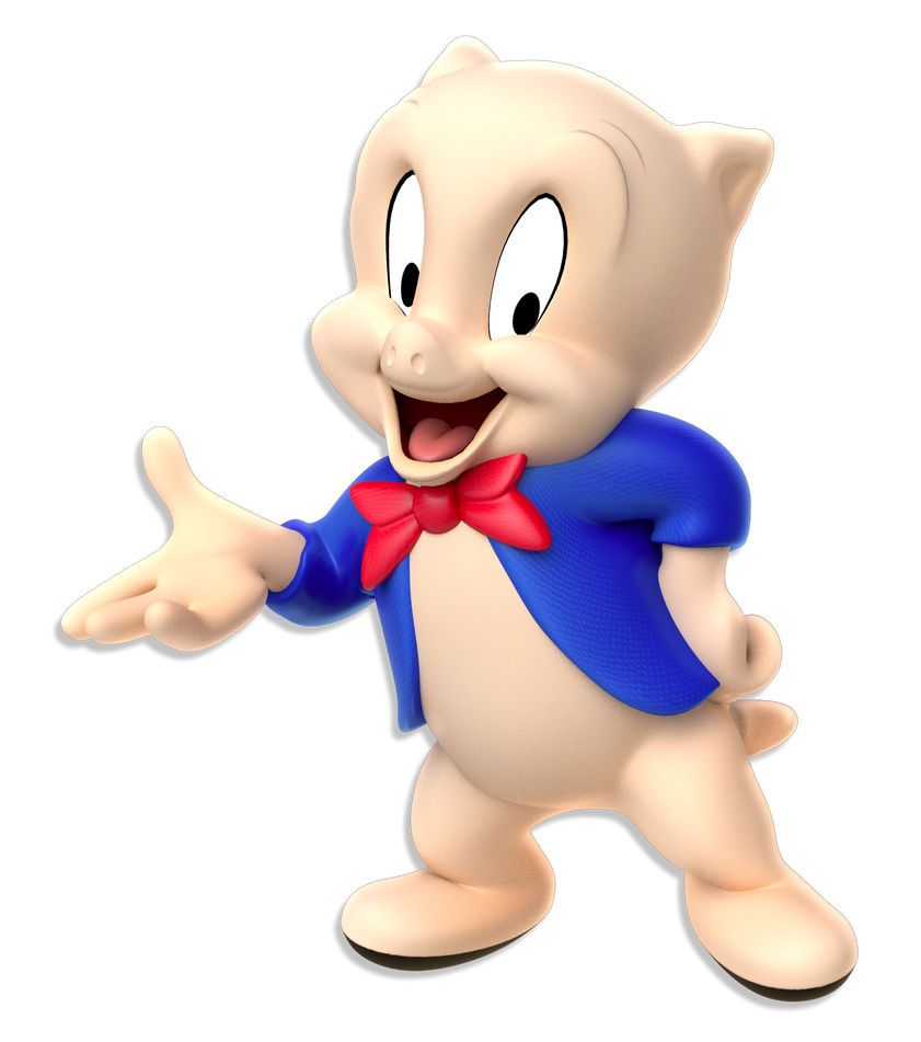 Porky Pig Classic Looney Tunes Character Official Warner Bros 
