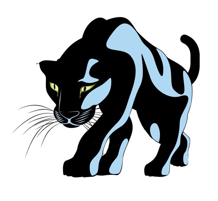 Black Panther Illustration - Bold Graphic Art for Wildlife & Design Projects