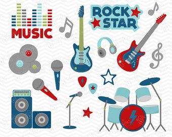 Rock Star Music Clipart Collection - Free Download for Designers