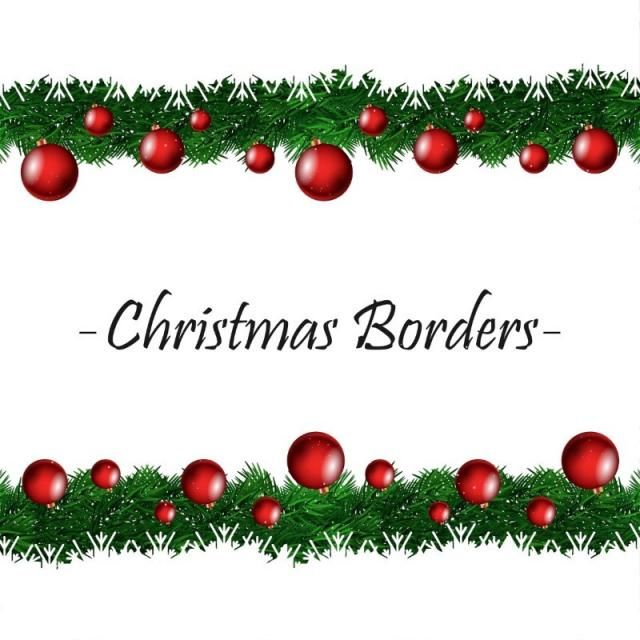 December Borders Cliparts - Festive Borders for Winter-Themed Projects ...