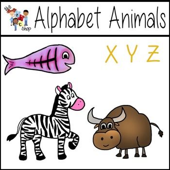 Alphabet Animals X, Y, Z - Educational Kids Learning Image