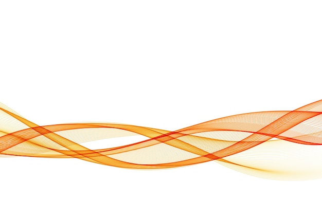 Abstract orange lines divider collection of three beautiful - Clip Art ...