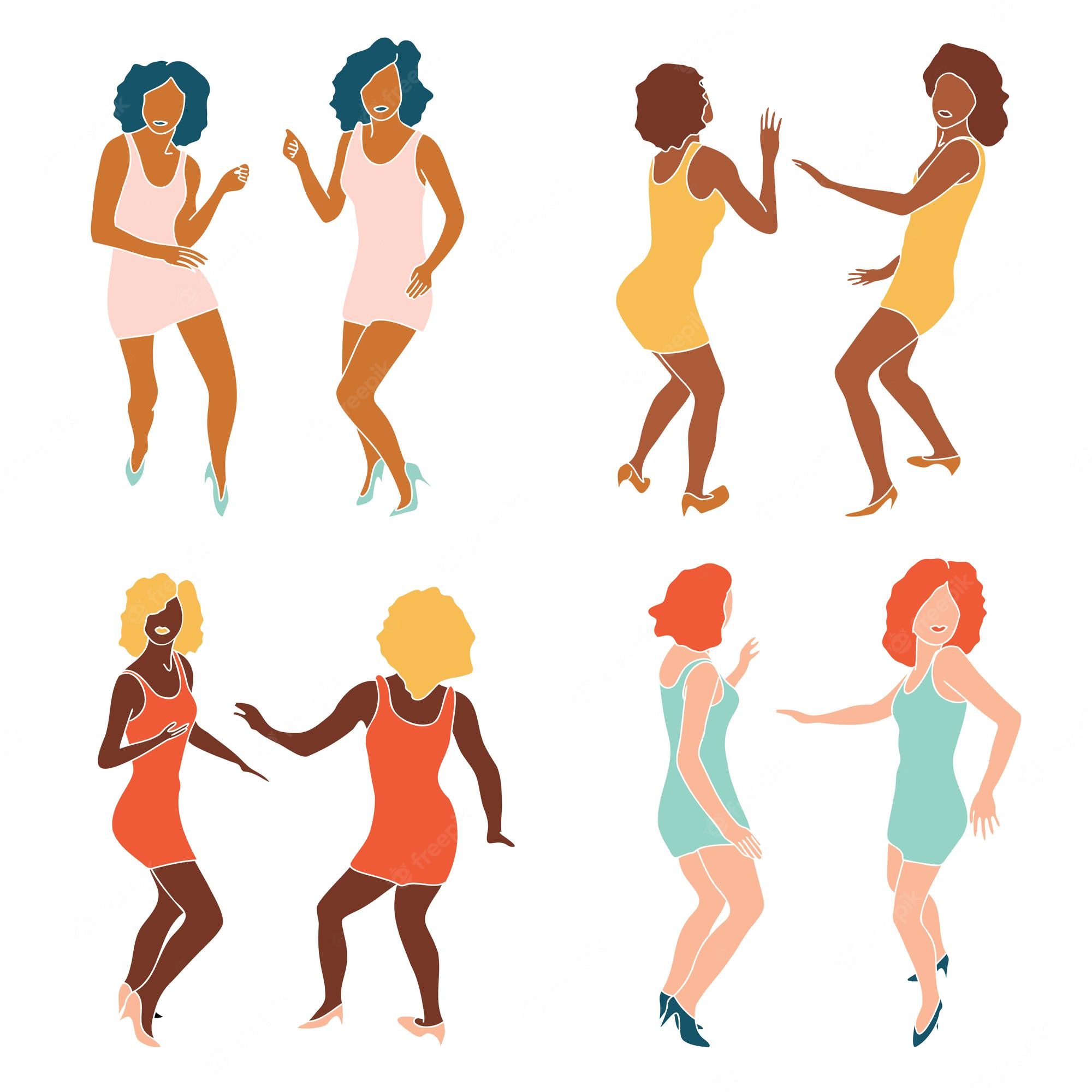 30 Twins Dancing Illustrations Royalty Free Vector Graphics Clip