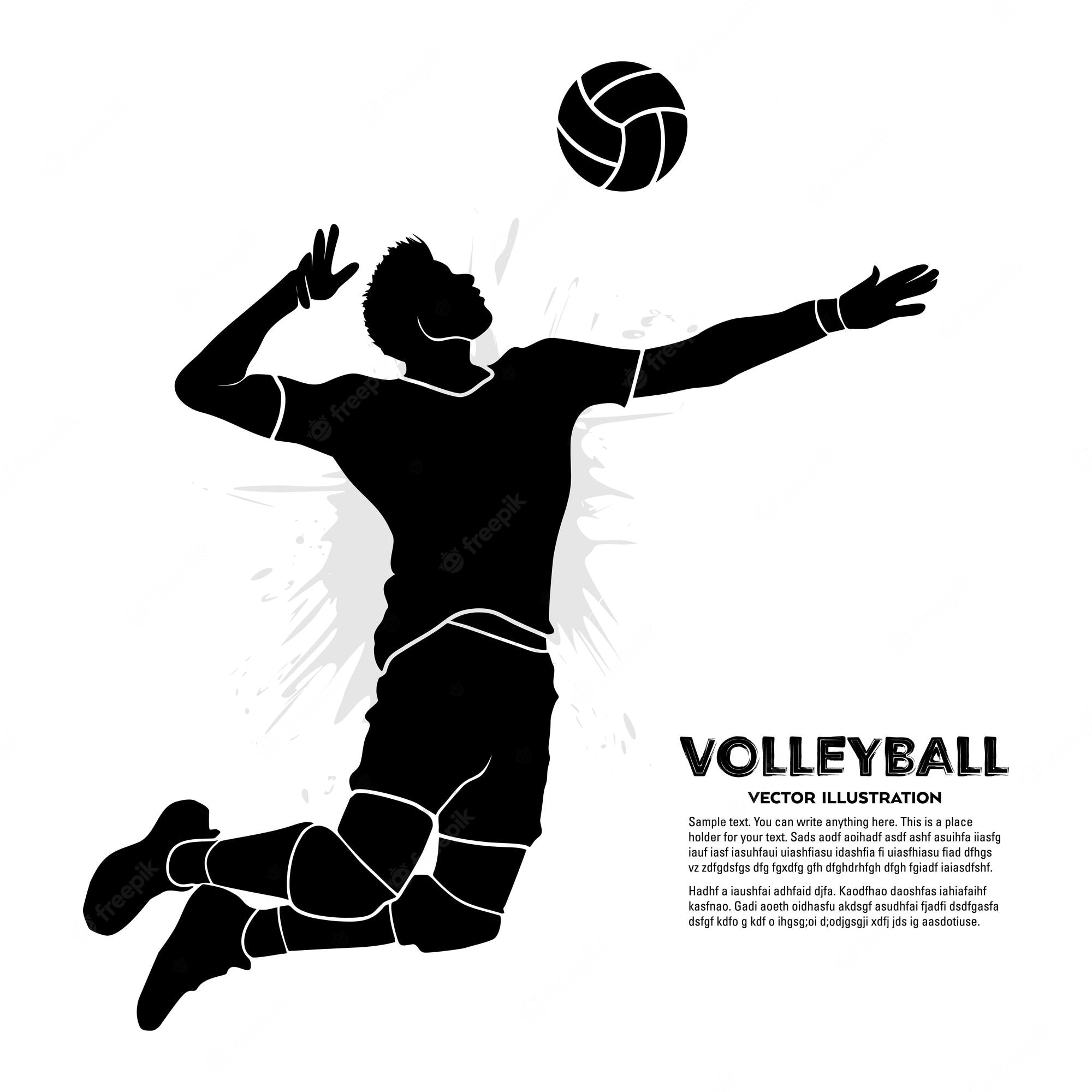 Abstract Volleyball Player Royalty Free SVG, Cliparts, Vectors - Clip ...