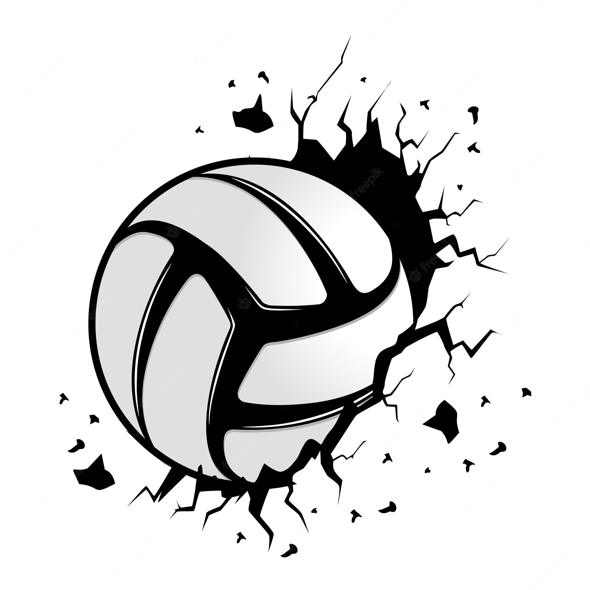 Volleyball Abstract Symbol Outline Background Stock Illustration - Clip ...