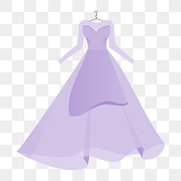 Lavender Wedding Dress - Romantic A-Line Gown with Long Sleeves