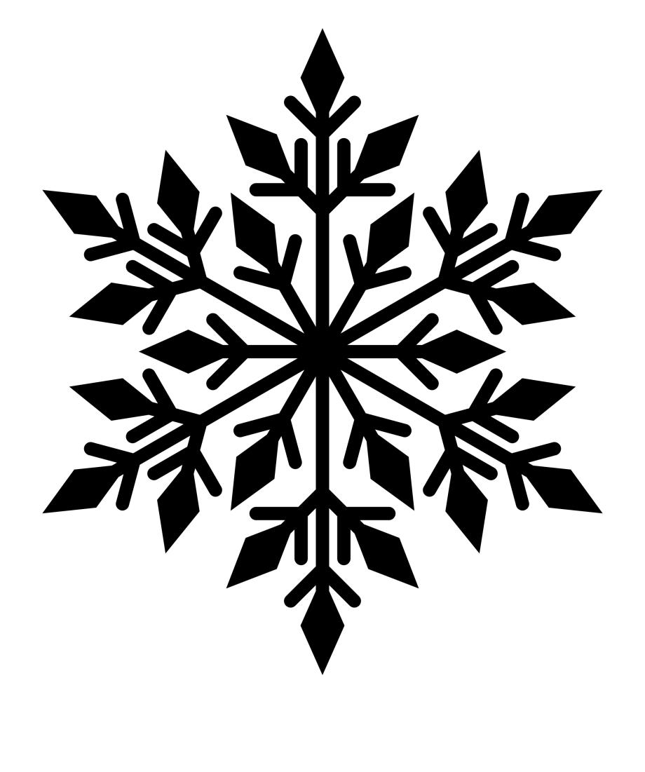 snowflake silhouettes - Clip Art Library