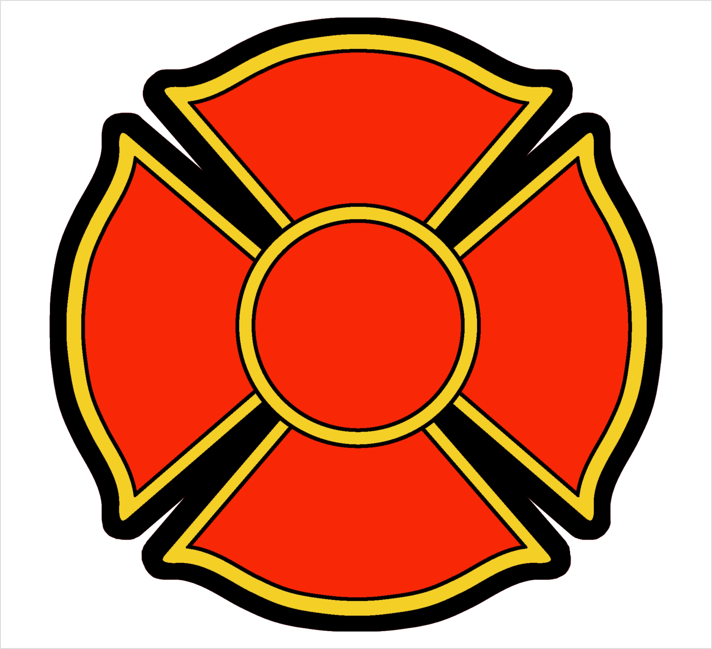Fire Department Maltese Cross Symbol - Official Emblem for Emergency Services